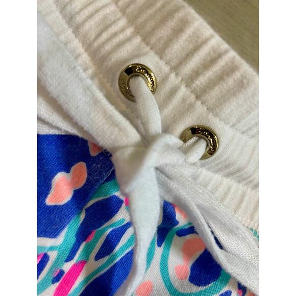 LILLY PULITZER SHORTS JELLIES BE JAMMIN IRIS BLUE CHRISSY LOUNGE SZ S BEACH CHIC - Picture 8 of 16